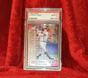 CHIPPER JONES 1999 TOPPS FINEST BASEBALL #116 BRAVES HOF PSA 10 🔥 (Pop 6) - Picture 1 of 2