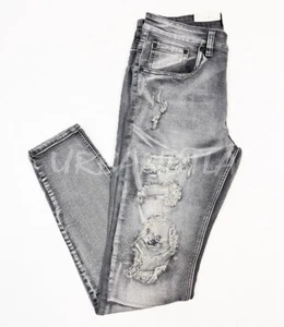 Men's Stretch Washed Distressed Denim Jeans Faded Riped Jean Pants DL1119 - Picture 1 of 10