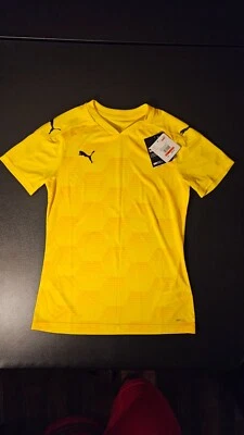 彪马DryCell Team Final 21足球图形球衣女式XS网络黄色 — 第 1/4 张图片