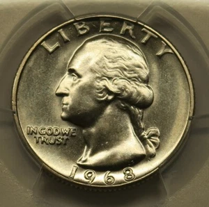 1968 Washington Quarter PCGS MS65, Free Shipping - Picture 1 of 4