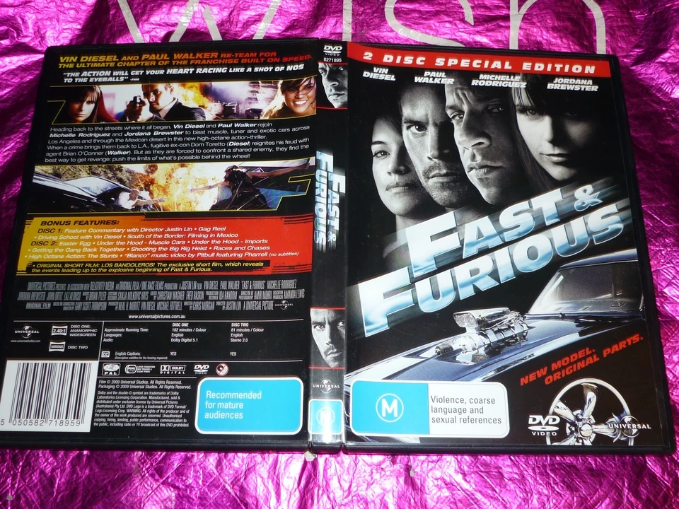 FAST & FURIOUS (2 DISC SPECIAL EDITION) (DVD, M) (123777 A / P130758-11 A) - Image 1 of 1