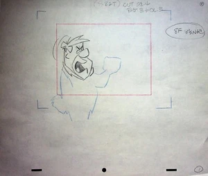 The Flintstones 1963 Production Hand-Drawn Mother-in-Law's Visit Layout Pencil - Picture 1 of 2