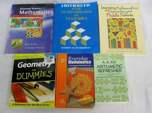 Geometry Algebra Arithmetic Elementary Middle School Mathematics Book Lot of 6 - Bild 1 von 11