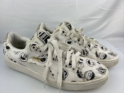PUMA basket x SESAME STREET  Whisper White Limited Edition sz 12 - Image 1 of 4