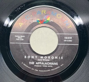 The Appalachians Bony Moronie / It Takes a Man 45 Rock Record ABC 10419 VG+ - Picture 1 of 4