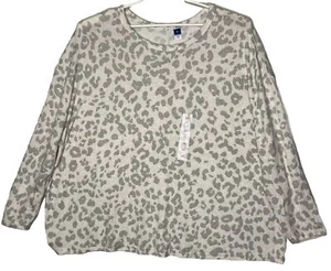 Old Navy Top Animal Cheetah Print Women 3XL - Picture 1 of 10