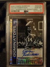 2020-21 Panini Donruss Hall Dominator Signatures /49 Oscar Robertson Auto Psa 10