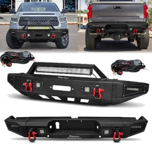 Steel Front / Rear Bumper for Toyota Tundra 2014-2021 W/ Winch Plate LED Lights - Picture 1 of 15