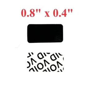 100 pcs Black Glossy Blank Warranty Void, Security Labels Stickers Seals - Picture 1 of 4
