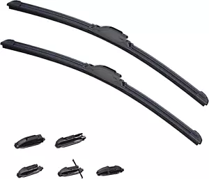 OEM QUALITY 22" + 22" Premium All-Seasons Durable Windshield Wiper Blades Pair f - Picture 1 of 6