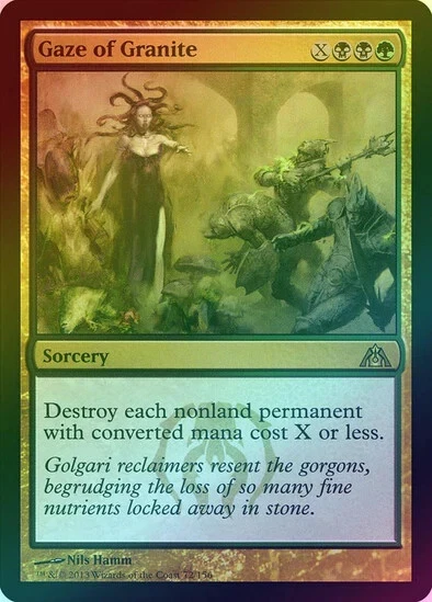 GAZE OF GRANITE (FOIL) (DGM) Dragon's Maze - MTG - LP - Image 1 of 1
