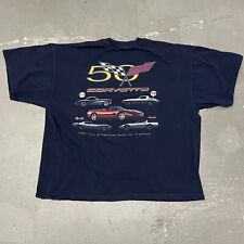 Vintage 2000’s Y2K Corvette 50th Anniversary S/S Graphic T-shirt L/XL
