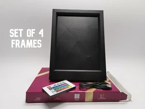 SET of 4 LED photo frames for laser engraved acrylic plate, LED lamp - Picture 1 of 9