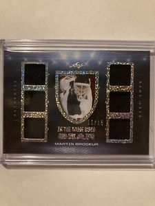 2023 Leaf In The Game Used Martin Brodeur Six Jersey Card #11/15