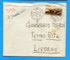 LETTERA FERMO POSTA 1953 TURISTICA £.35 ISOLATO  (293835)