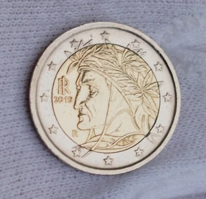 2 Euro Kursmünze (Italien Dante Alighieri) 2019 Stempelglanz Sammeln Numismatik - Bild 1 von 2