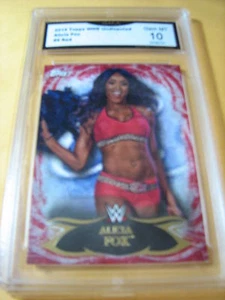 ALICIA FOX 2015 TOPPS WWE UNDISPUTED RED # 9 GRADED 10 L@@@K - Picture 1 of 1