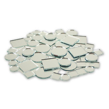 Small Mini Square & Round Craft Mirrors Assorted Sizes Mirror Mosaic Tiles
