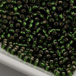 Perline di semi Toho 8/0 olivina foderate in argento 15 g #37 10642146 - Foto 1 di 1