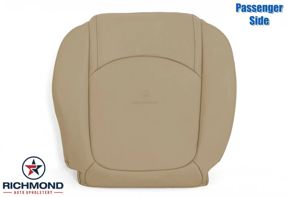 Saturn Outlook XR XE 2007-2010 - Cubierta de asiento de cuero inferior lateral del pasajero tostado Foto 1 de 4