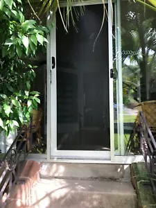 Perforated Aluminium Mesh Sliding Security Screen Door - Small - Picture 1 of 3