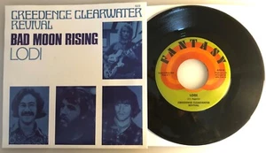 Creedence Clearwater Revival / Bad Moon Rising & Lodi / 2009 45 & PS / Mint - Picture 1 of 6