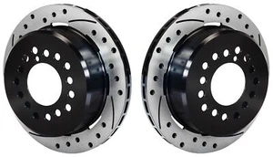 WILWOOD SRP DRILLED ROTOR & HAT SET-2,RACING,STREET,0.81"x11" OD,1.91",BLACK - Bild 1 von 2