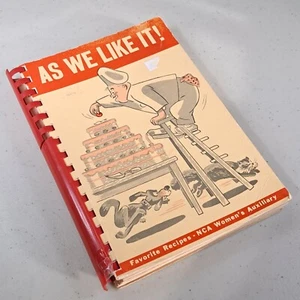 As We Like It! Favorite Recipes NCA Women's Auxiliary 1951 - Picture 1 of 8
