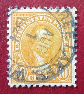 USA 1923 10c used Monroe Scott 562 THREE LAKES WIS. Postmark U-90 XF 7846 - Bild 1 von 2
