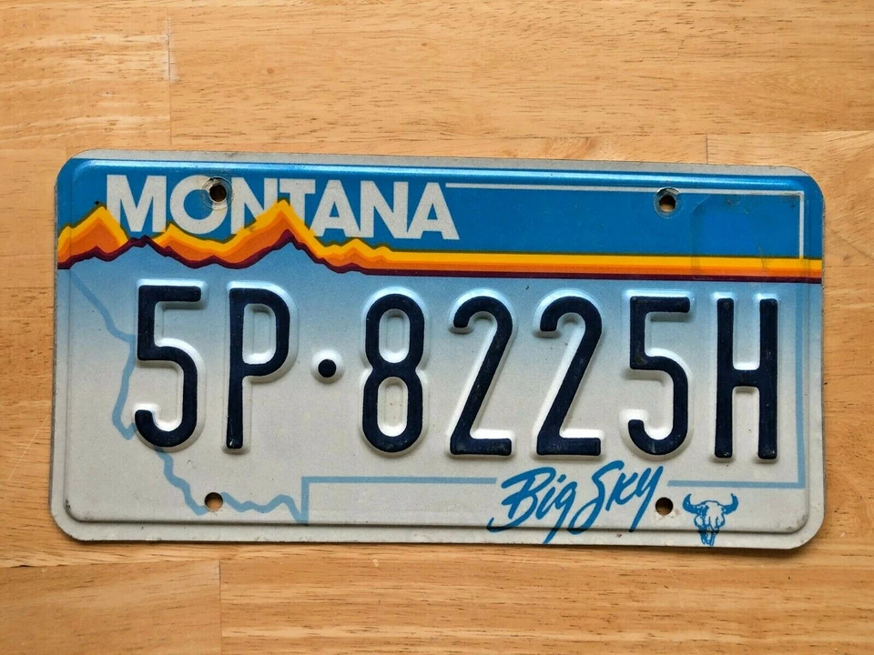 Placa de licencia Montana Big Sky en relieve Foto 1 de 1