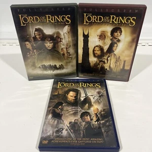 The Lord of the Rings Trilogy DVD Fellowship Two Towers Return King Full Screen - Bild 1 von 4