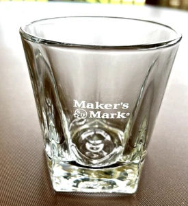 Maker's Mark Bourbon Etched S IV Whiskey Lowball Rocks Bar Glass Clear 10 oz - Picture 1 of 10