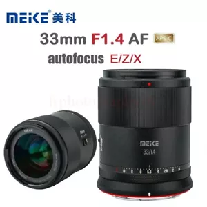 Meike 33mm F1.4 Auto Focus APS-C Portrait Lens For Fuji XF Sony E Nikon Z Mount  - Picture 1 of 6