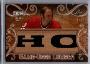 2017-18 Leaf Lumber Kings gioco di hockey usato Bobby Hull STICK BLACKHAWKS 5/19 - Foto 1 di 1