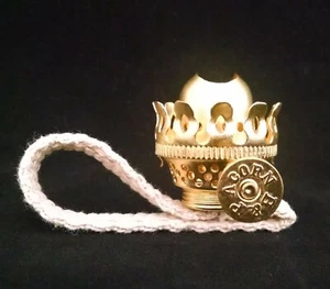 BEST QUALITY AVAILABLE NEW REPLACEMENT ACORN SOLID BRASS OIL LAMP BURNER - Picture 1 of 1