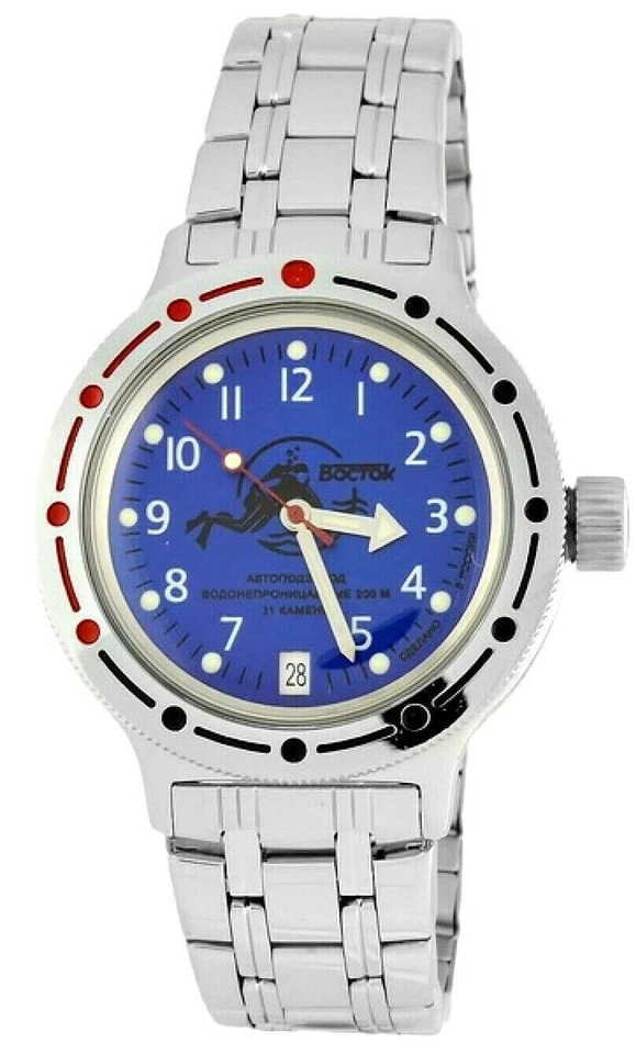 Vostok Amphibian Blue Men's Watch - 420379