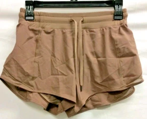 CRZ Yoga Sport Shorts Damen Größe L 12 braun plissiert vorne lockere Passform - Bild 1 von 6