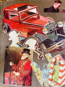 1930s Art Deco Original Vintage Scrapbook Advertising Racing; Cars Collectibles - Picture 1 of 13