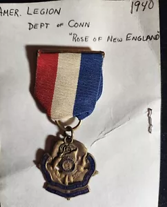 Norwich Connecticut 1940 American Legion 22nd Annual Convention Medal. HA80 - Bild 1 von 3