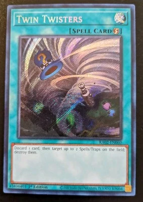 Twin Twisters RA02-EN060 1st Edition Secret Rare Rarity Collection II Yu-Gi-Oh! - Image 1 of 4