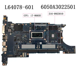 For HP 15U 840 850 G6 w/I7-8665U Motherboard L64078-601 L64078-001 6050A3022501 - Picture 1 of 8