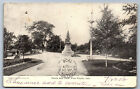 Postcard Indiana IN c.1900's Memorial North Side Park Fort Wayne Y3