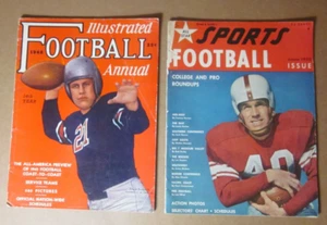 (2) Original 1942 Football Illustrated & 1950 Sreet & Smith Magazines - Picture 1 of 2