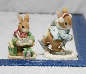 (2) My Blushing Bunnies Bunny gifts & Ice Skater 178608 386901 - Picture 1 of 10