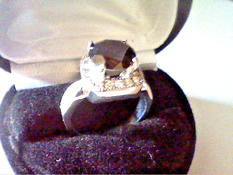 ANILLO HALO DE COMPROMISO DE DIAMANTES SIM CREADO EN LABORATORIO BLANCO Y NEGRO 4,70 CTW TALLA 9 + ¡BONIFICACIÓN! Foto 1 de 1