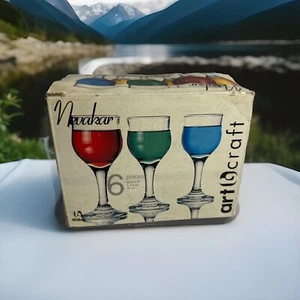 Juego de 6 vasos cordiales Nevakar Art Craft de colección 1,75 OZ - Imagen 1 de 7