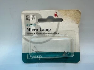 RADIO SHACK MICRO LAMP 272-1092 PKG. OF 2 / RADIOSHACK MICRO LIGHTS - Picture 1 of 2