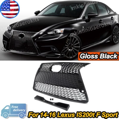 Front Bumper Upper Lower Grille F Sport For 2014-2016 Lexus IS200t IS250 IS350 Foto 1 de 4