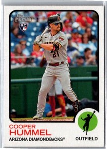 2022 Topps Heritage #504 Cooper Hummel  RC Arizona Diamondbacks Baseball