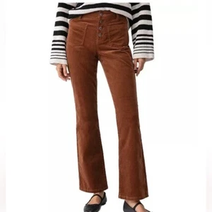 NWOT Sanctuary Brown Vintage Corduroy Bootcut Pants 32 - Picture 1 of 8